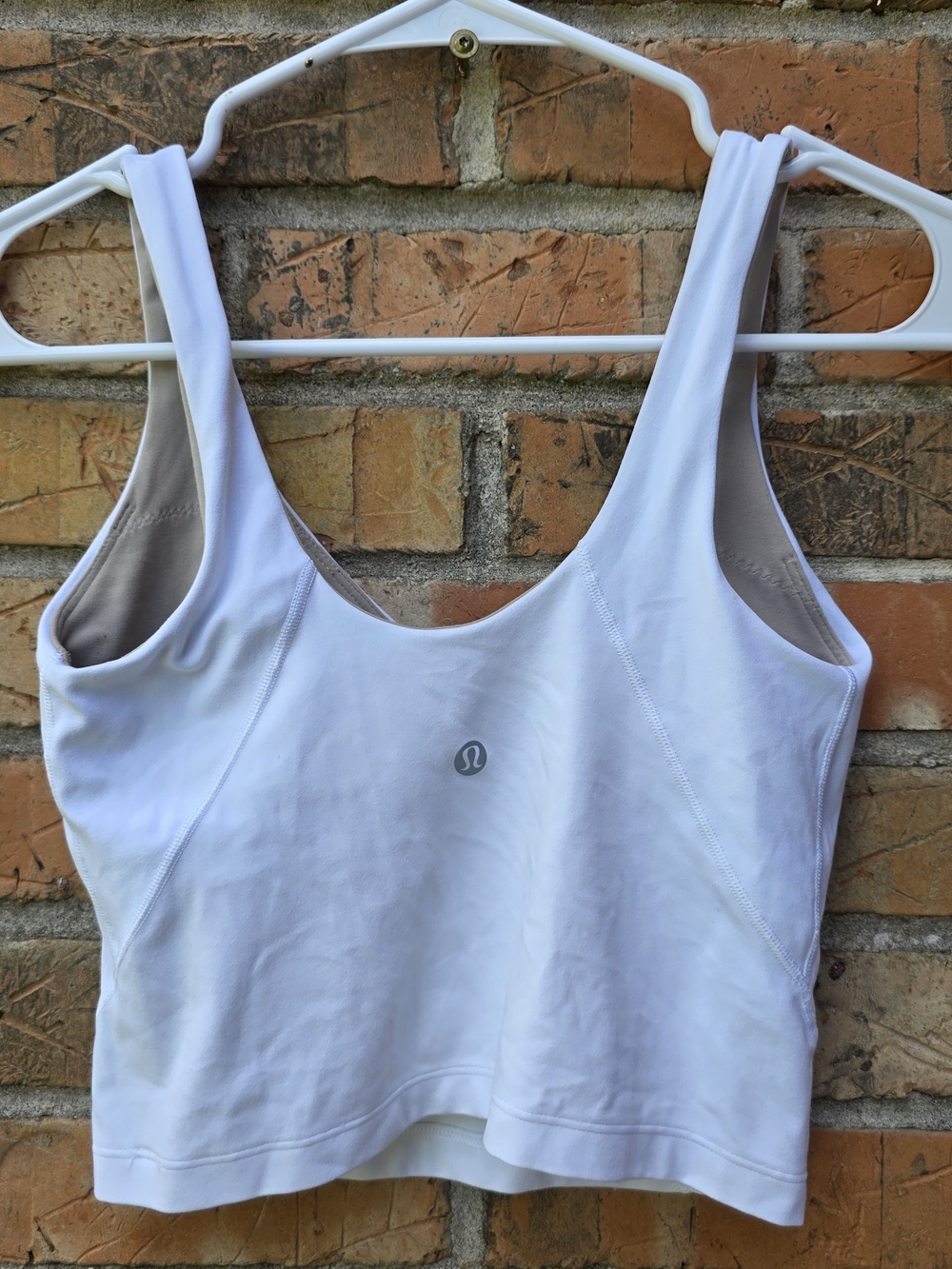 lululemon athletica White V-Neck Crop Tank - Picture 4 of 7